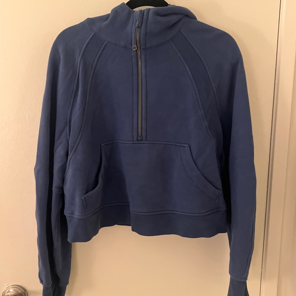 lululemon athletica Blue Half-Zip Hoodie